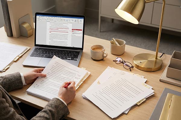 Professional editing service